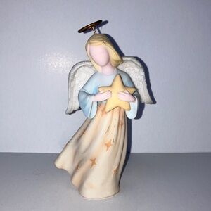 Faithful‎ Guardians Angel Figurine Flowing Gown, Sparkling Wings, Holding Star